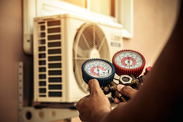 Professional Hvac technician working in West Edmeston, NY